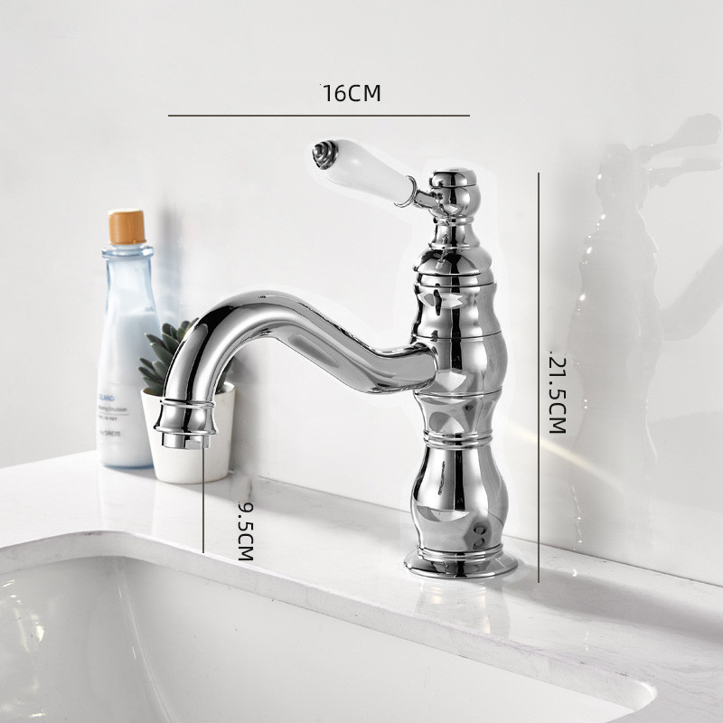 Home Bar Sink - Keran Wastafel Kuningan Gaya Eropa, Keran