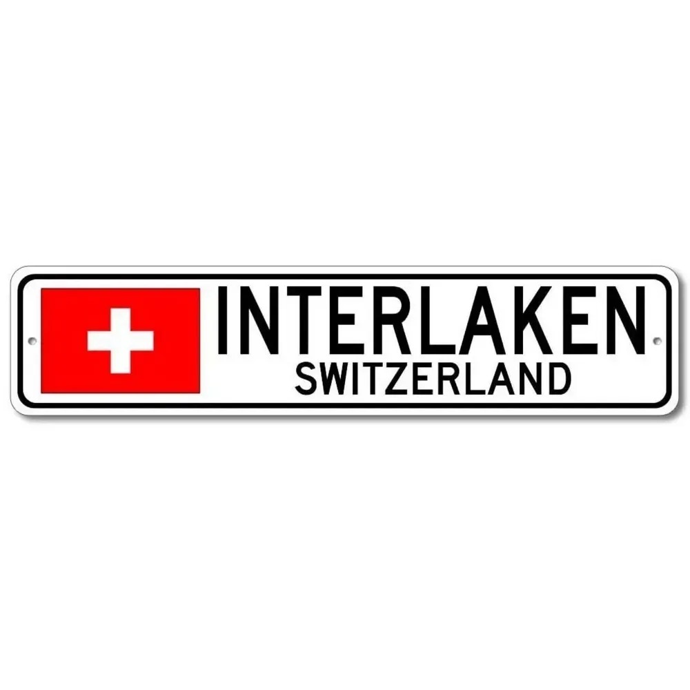 Home Bar Signs - [Papan Nama Jalan Aluminium Vintage Swiss