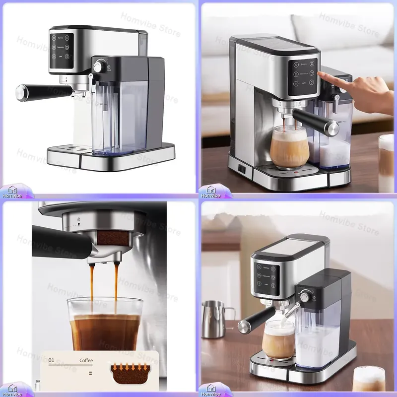 Home Bar And Coffee - Mesin Pembuat Kopi Espresso Stainless Steel