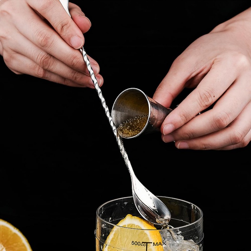 Bar Spoon Twisted - Sendok Pencampur untuk Minuman Koktail Pengaduk