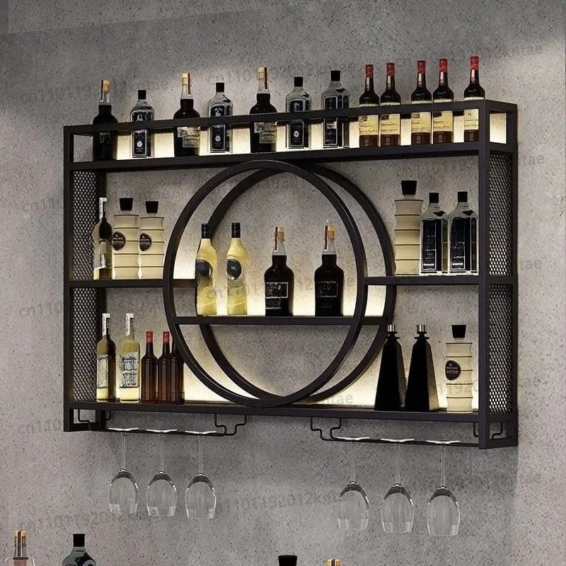 Home Bar Shelves - Rak Anggur yang Dipasang di Dinding,