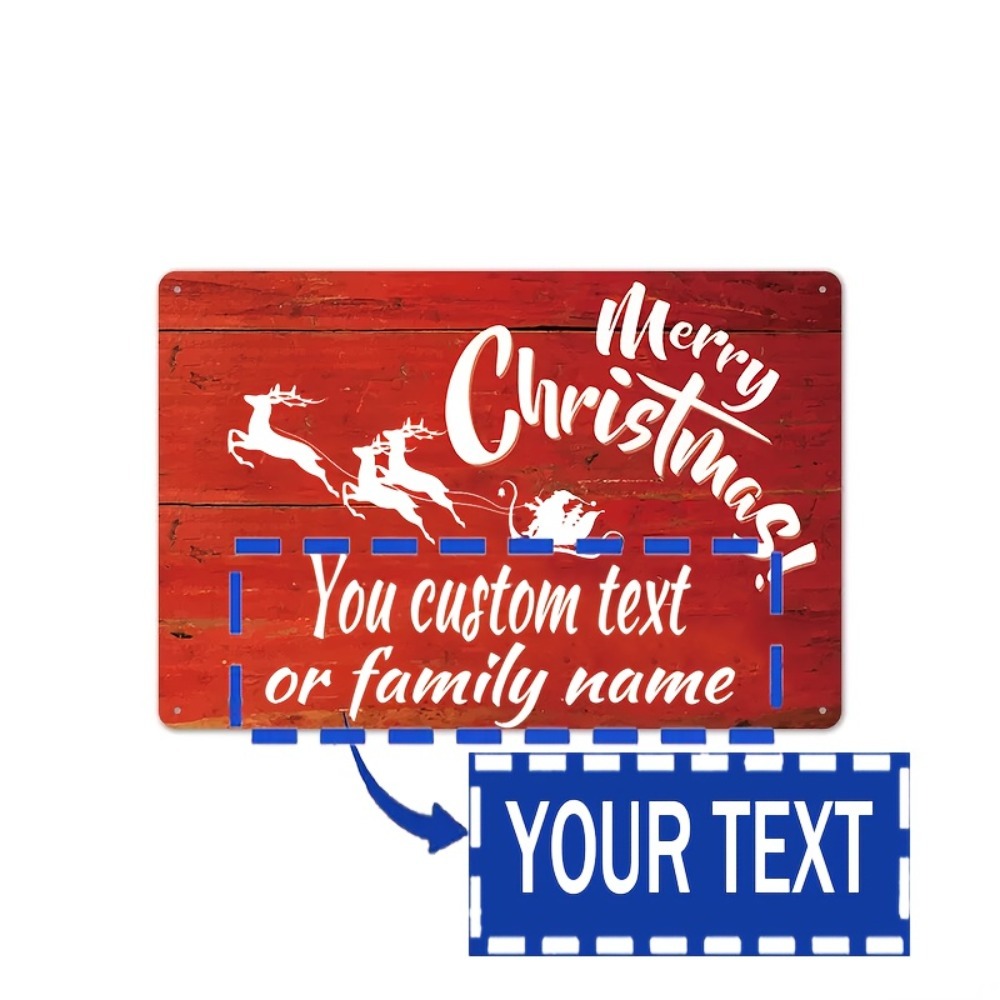 Papan Nama Natal Kustom 20.32x - Home Bar Signs ulasan dan harga