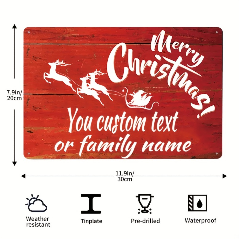 Papan Nama Natal Kustom 20.32x - Home Bar Signs ulasan dan harga