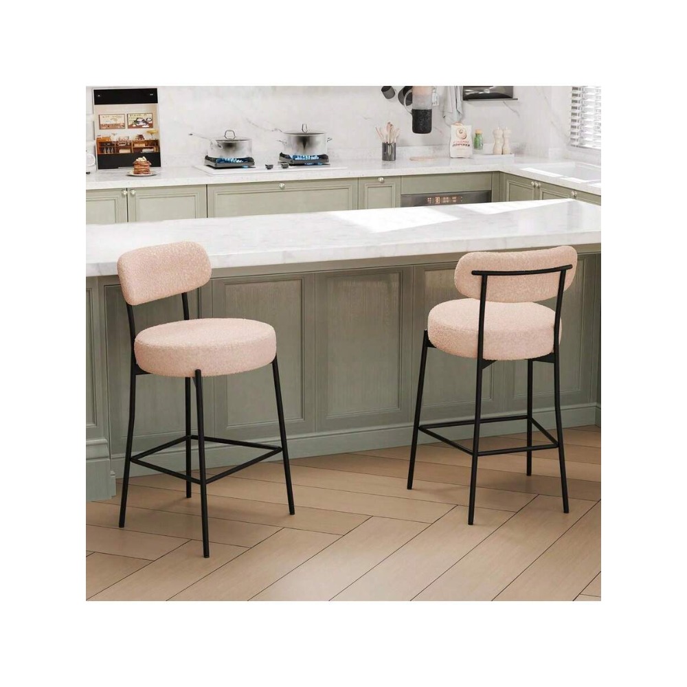 Set Kursi Bar Warna Beige (2 b - Home Bar Set ulasan dan harga