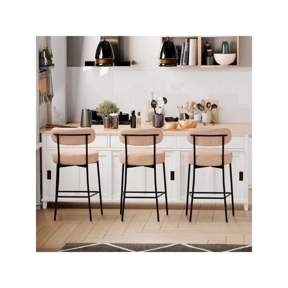 Set Kursi Bar Warna Beige (2 b - Home Bar Set ulasan dan harga