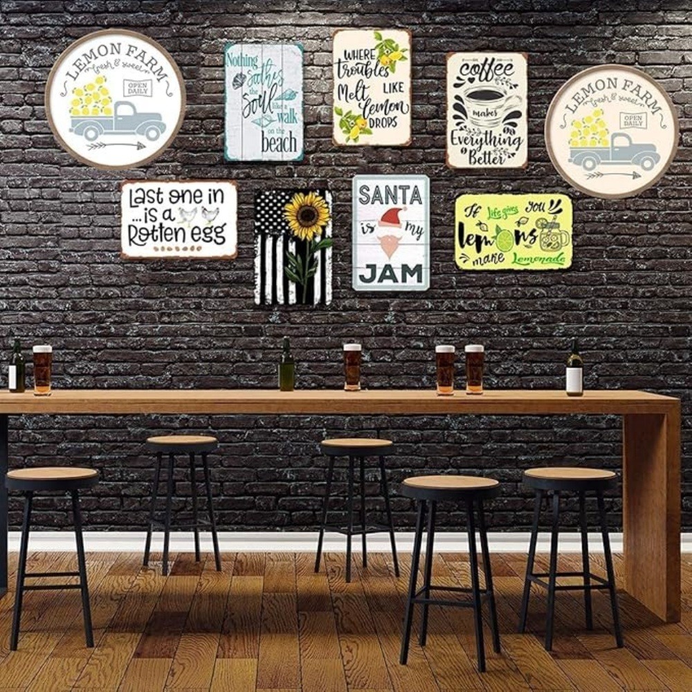 CIFBUY Seni Dinding Aluminium  - Home Bar Set ulasan dan harga