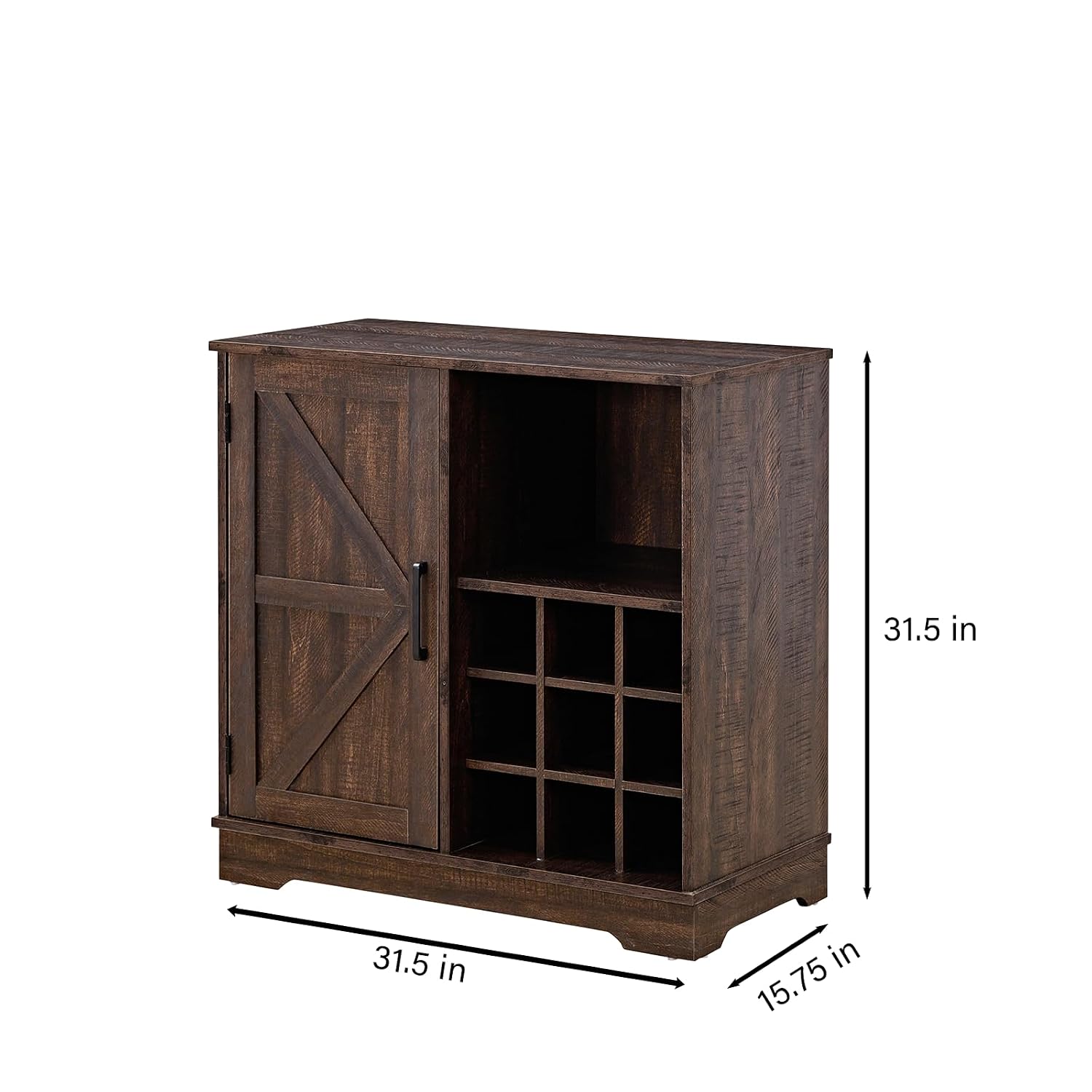 Lemari Bar Gaya Farmhouse, Rak - Home Bar Shelves ulasan dan harga