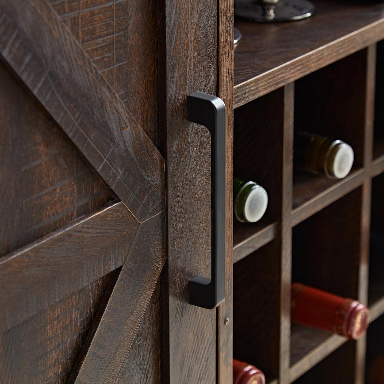 Lemari Bar Gaya Farmhouse, Rak - Home Bar Shelves ulasan dan harga