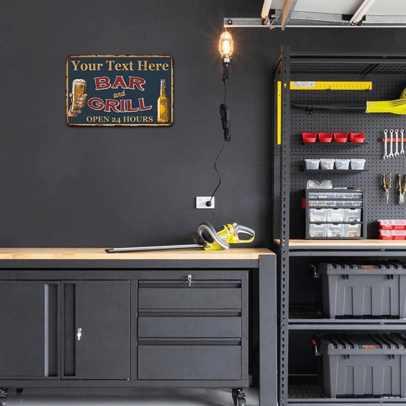 Papan Tanda Aluminium Bar & Gr - Home Bar Signs ulasan dan harga