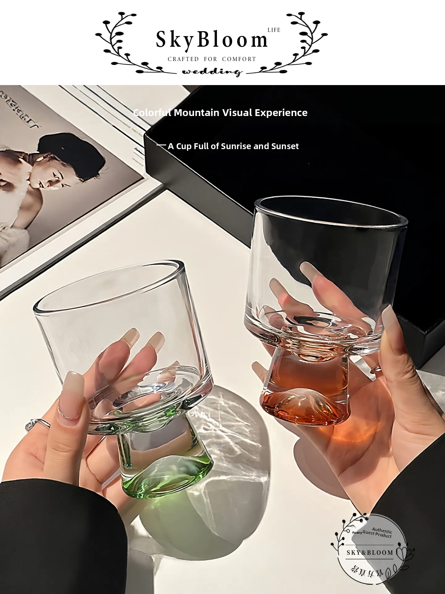Gelas Highball Mewah SkyBloom  - Highball Glass Set ulasan dan harga