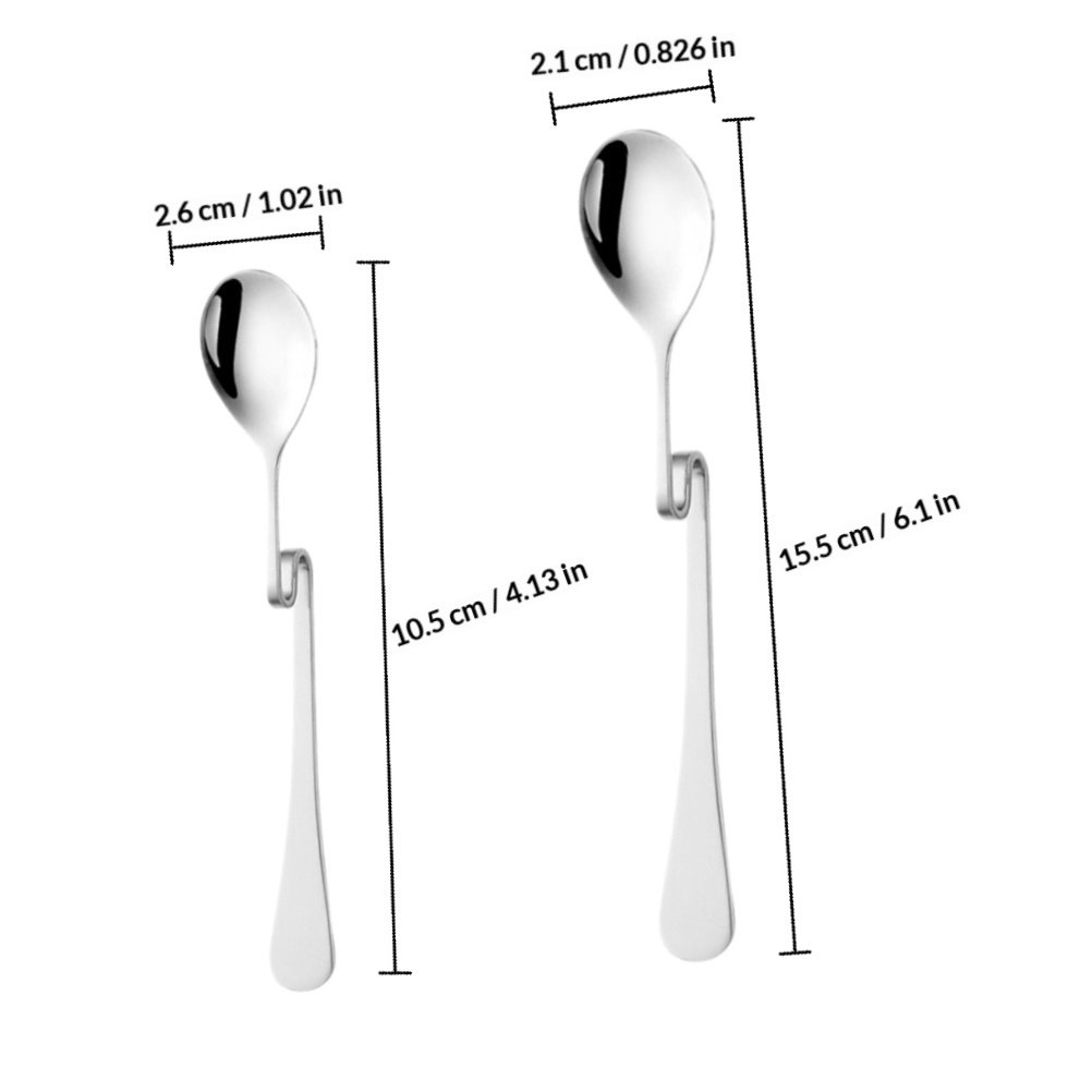 6Pcs Sendok Pengaduk Gantung B - Bar Spoon Twisted ulasan dan harga
