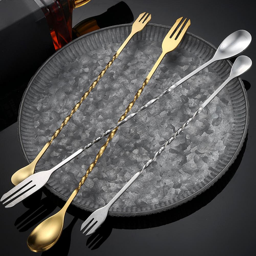 Pengaduk Koktail Stainless Ste - Bar Spoon Twisted ulasan dan harga