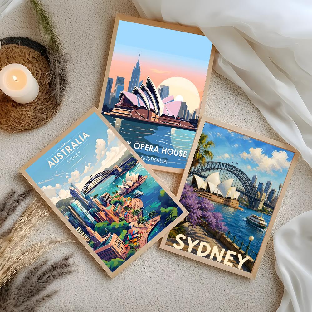 Poster Seni Perjalanan Art Syd - Home Bar Sydney ulasan dan harga