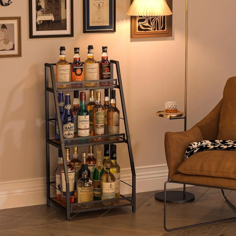 Rak Anggur 3 Tingkat Model Tan - Home Bar Shelves ulasan dan harga