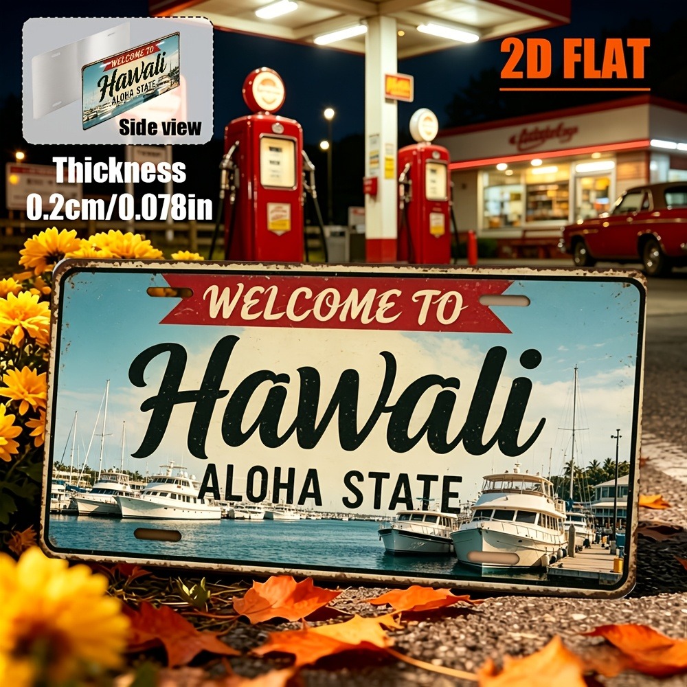 1 Buah Tanda Retro Hawaii Data - Home Bar Signs ulasan dan harga