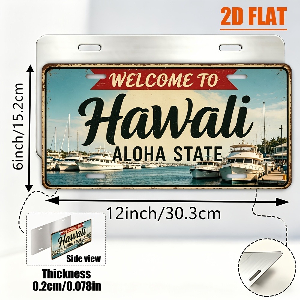 1 Buah Tanda Retro Hawaii Data - Home Bar Signs ulasan dan harga