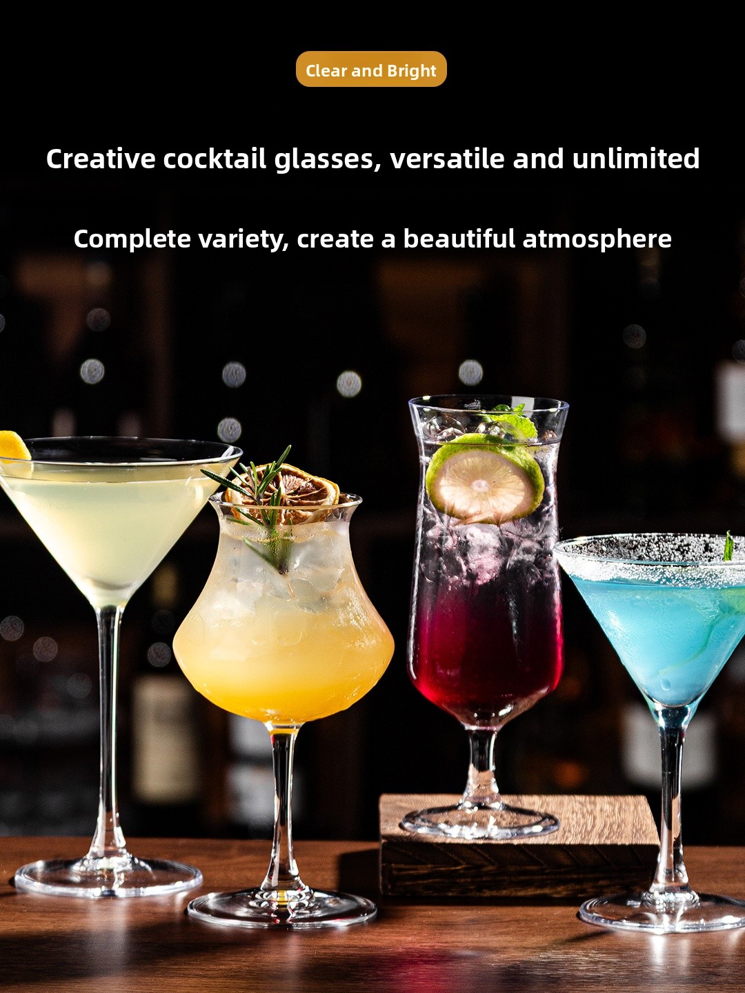 Set Gelas Koktail Kristal Prem - Highball Glass Set ulasan dan harga