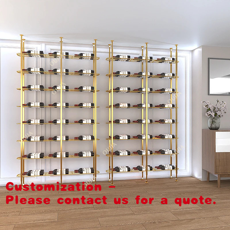 Rak Wine Dinding dari Besi/Alu - Home Bar Shelves ulasan dan harga