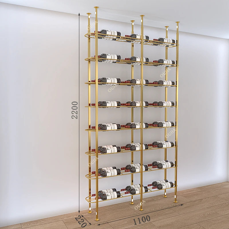 Rak Wine Dinding dari Besi/Alu - Home Bar Shelves ulasan dan harga