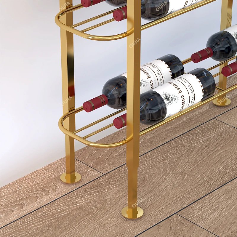 Rak Wine Dinding dari Besi/Alu - Home Bar Shelves ulasan dan harga