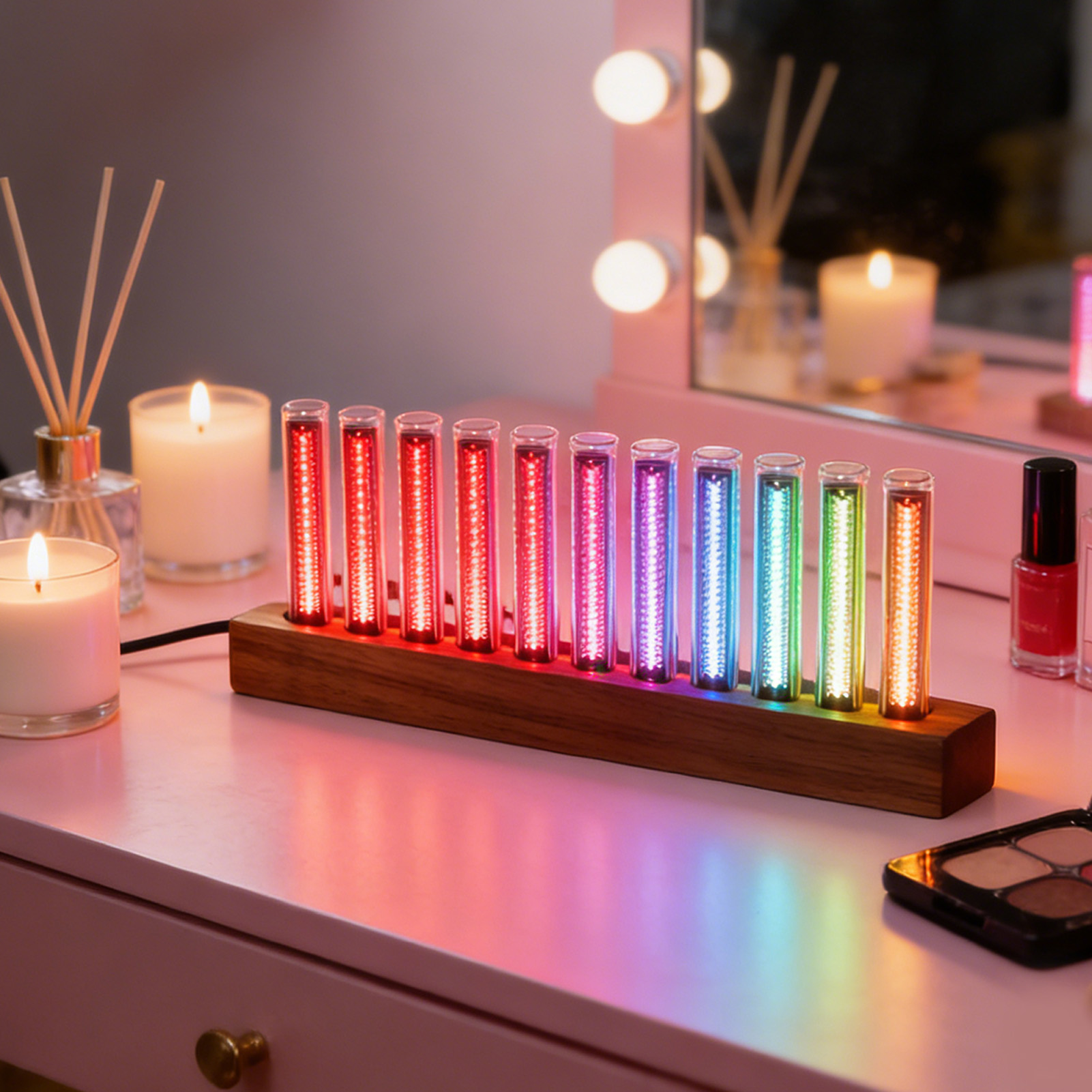 Tampilan Spektrum Musik LED Pe - Home Bar Setup ulasan dan harga
